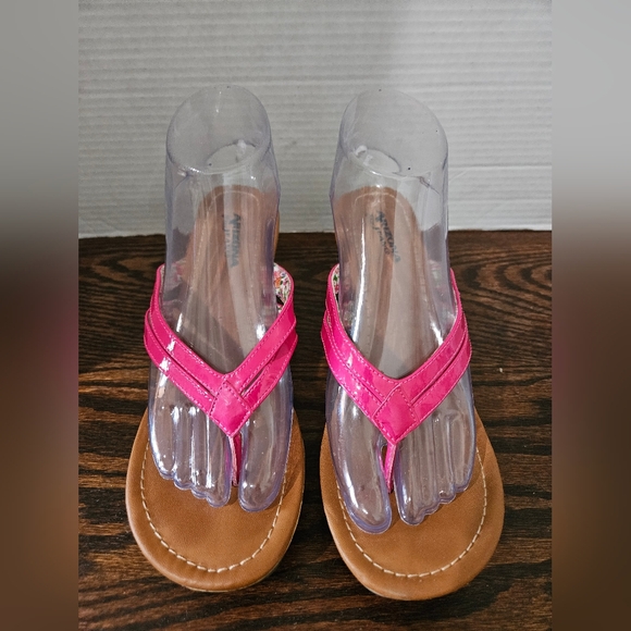 Arizona Jean Company Shoes - Arizona Jean Co. Cork Wedge Thong Heels (Bin8)